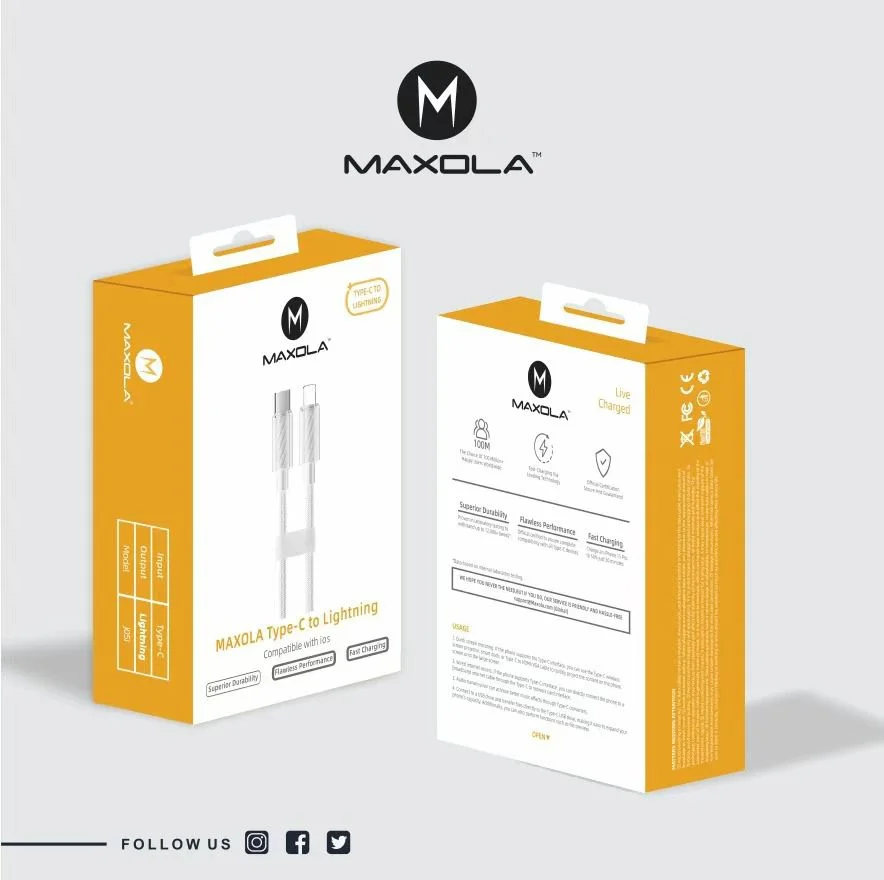 Maxola Type C to Lighting Cable
