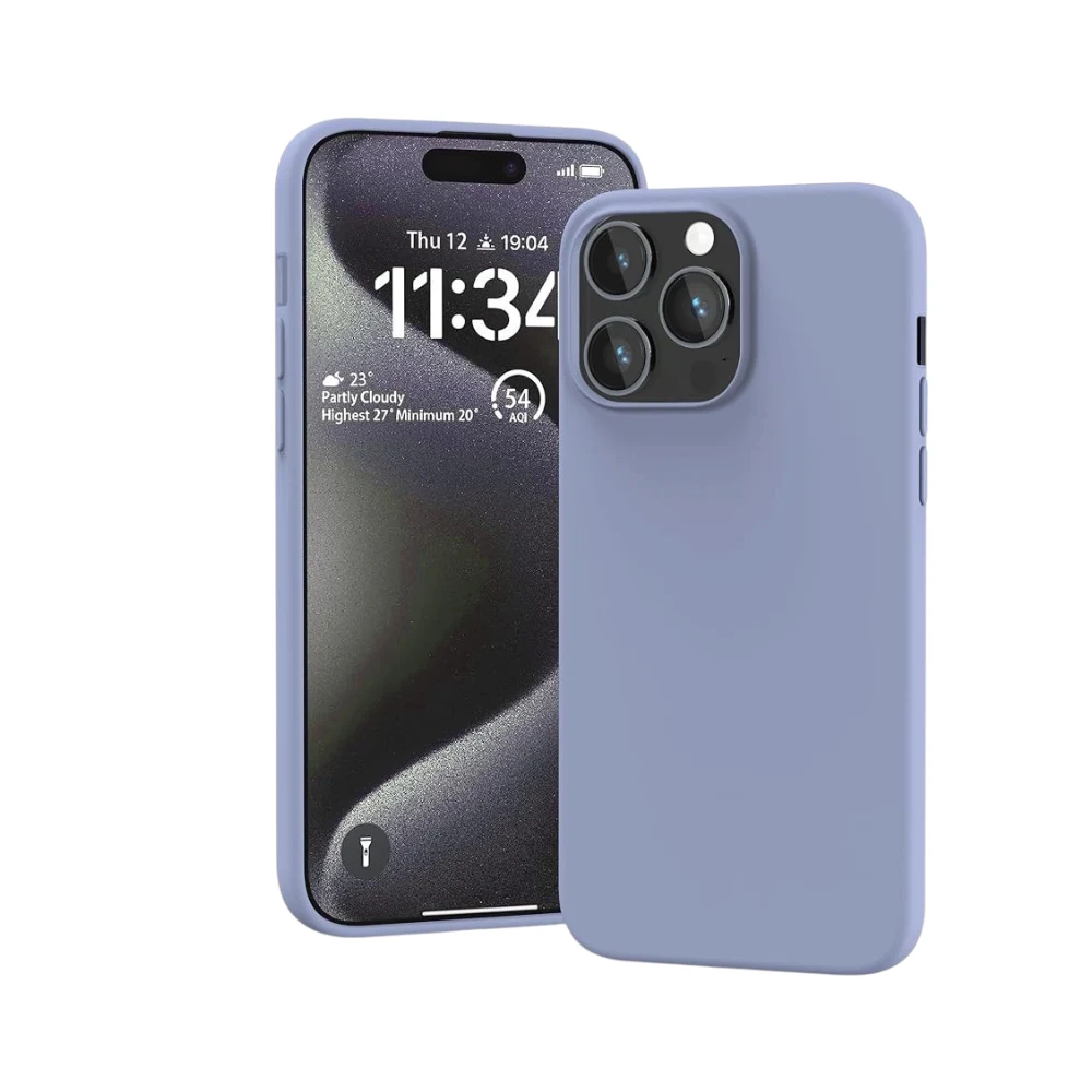 Silicone Case for iPhone 15 Pro / Pro Max, Soft-Touch, Shockproof, DustProof, Antiskid Full Body Armour Phone Cover for Apple iPhone 15 Pro / Pro Max