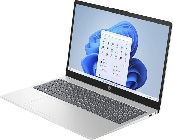 HP-15 Laptop AMD Ryzen 5-7520U 15.6inch FHD 512GB SSD 8GB RAM Shared AMD Radeon Graphics Win11 English Keyboard Touch Display Natural Silver International Version - [15-FC0146DX]