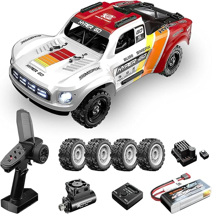 Mjx Hyper Go 14211 Remote Control Car Brushless Remote Control Car 2.4G RTR Fast Top 80 km/h 1/14 Waterproof RC Cars 4WD All Terrain Offroad RC Truggy Remote Control Trucks