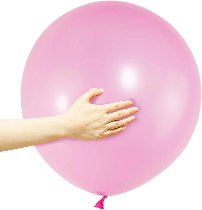 ASIYUHY Pink Balloons 18 Inch 12 Pack Large Latex Party Balloons Round Helium Balloon for Girl Birthday Party Baby Shower Gender Reveal Wedding Party Decorations (Pink Balloons 18 inch)