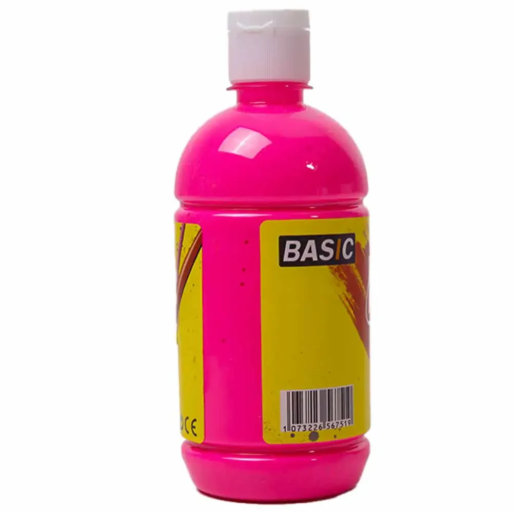 Basic Acrylic Color Bottle, Art and Craft Colors, White Color- 500ml