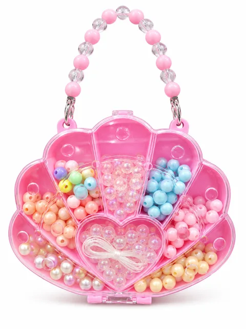 Pink seashell bead jewelry kit.png