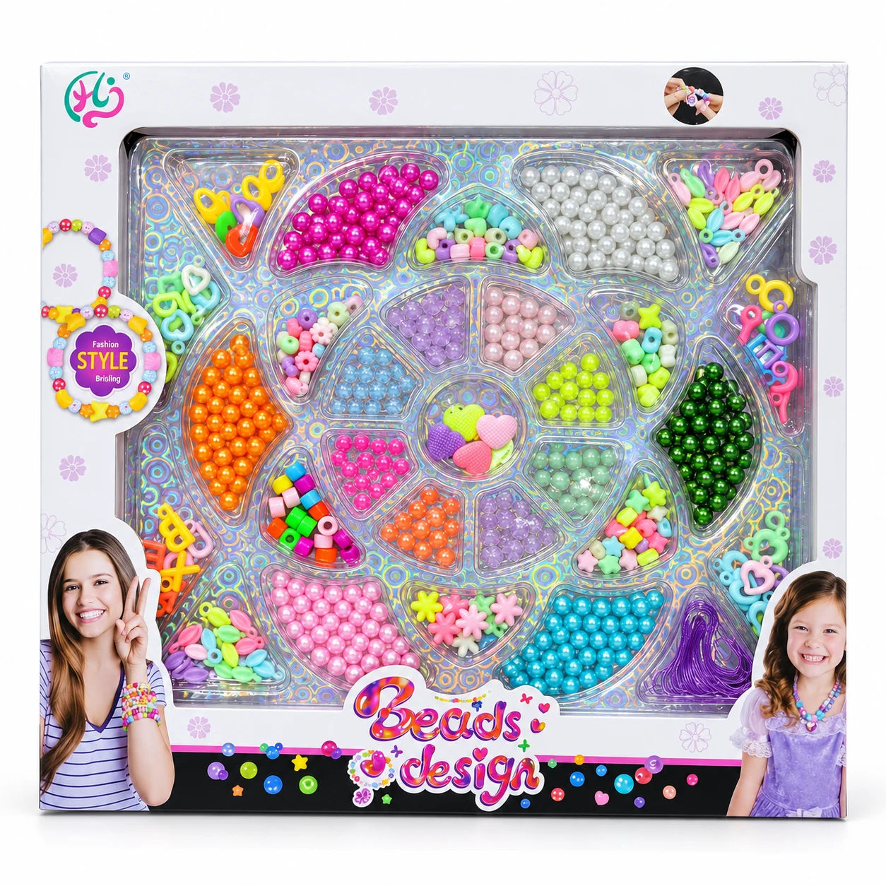 DIY Colourful Bead Jewellery Set