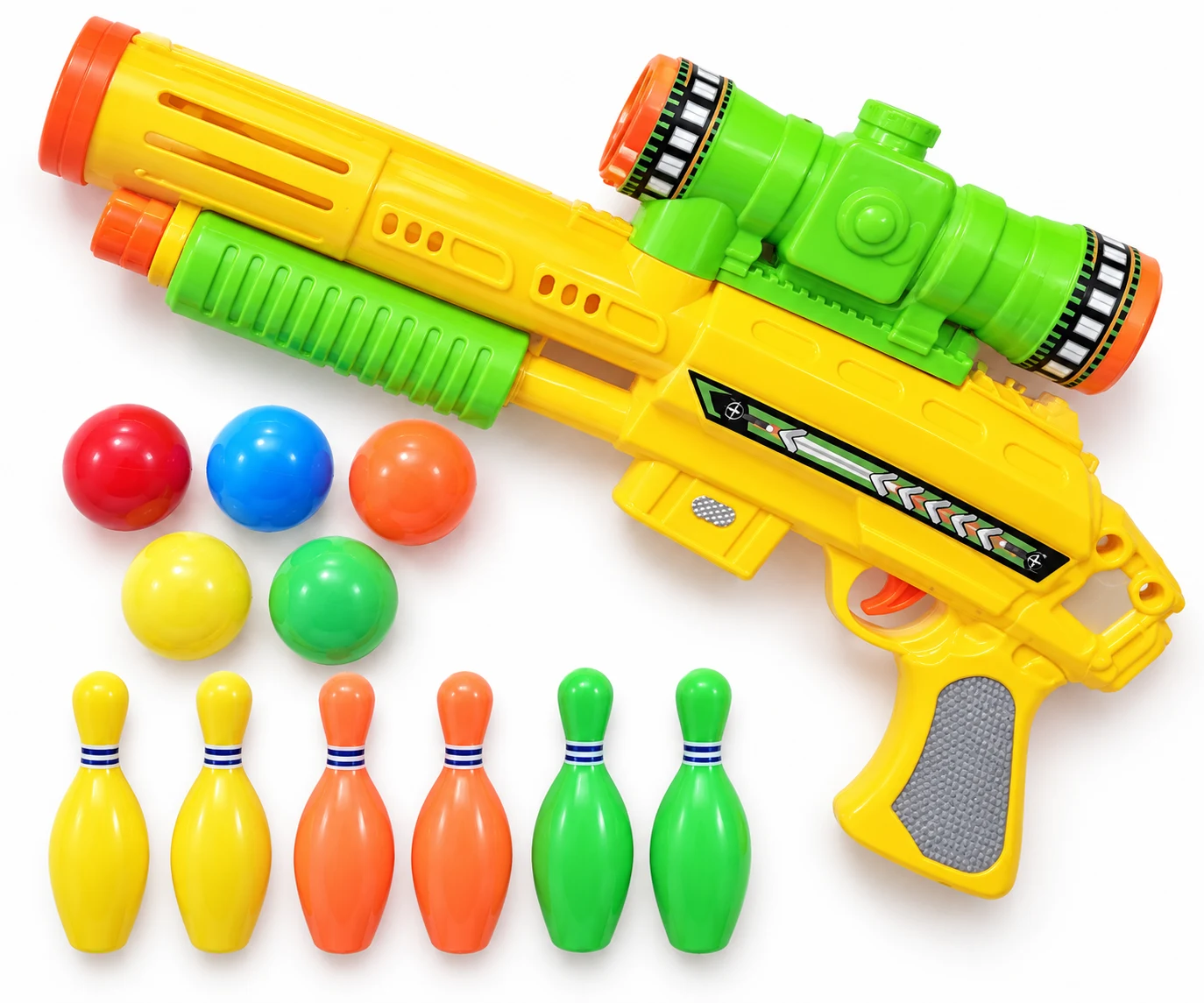 Ping Pong Ball Blaster & Bowling Playset