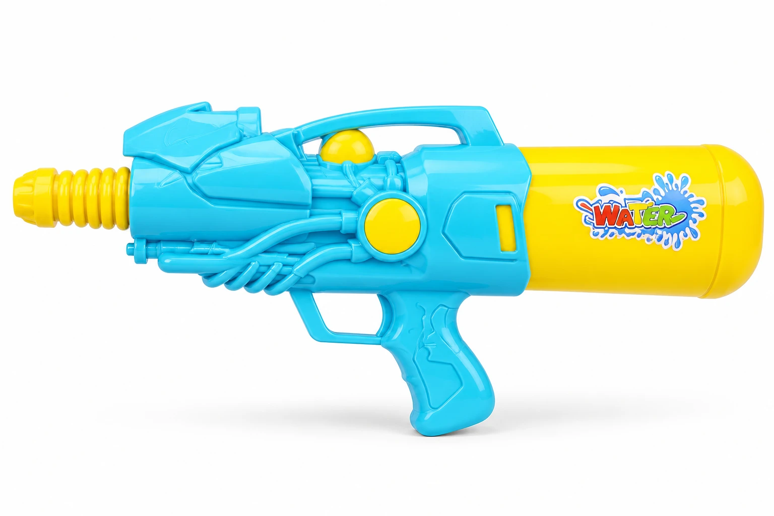 Turquoise & Yellow Toy Water Gun