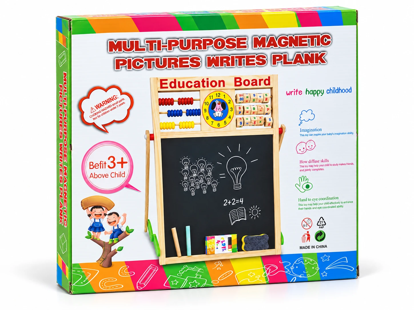Multipurpose Wooden Education Board