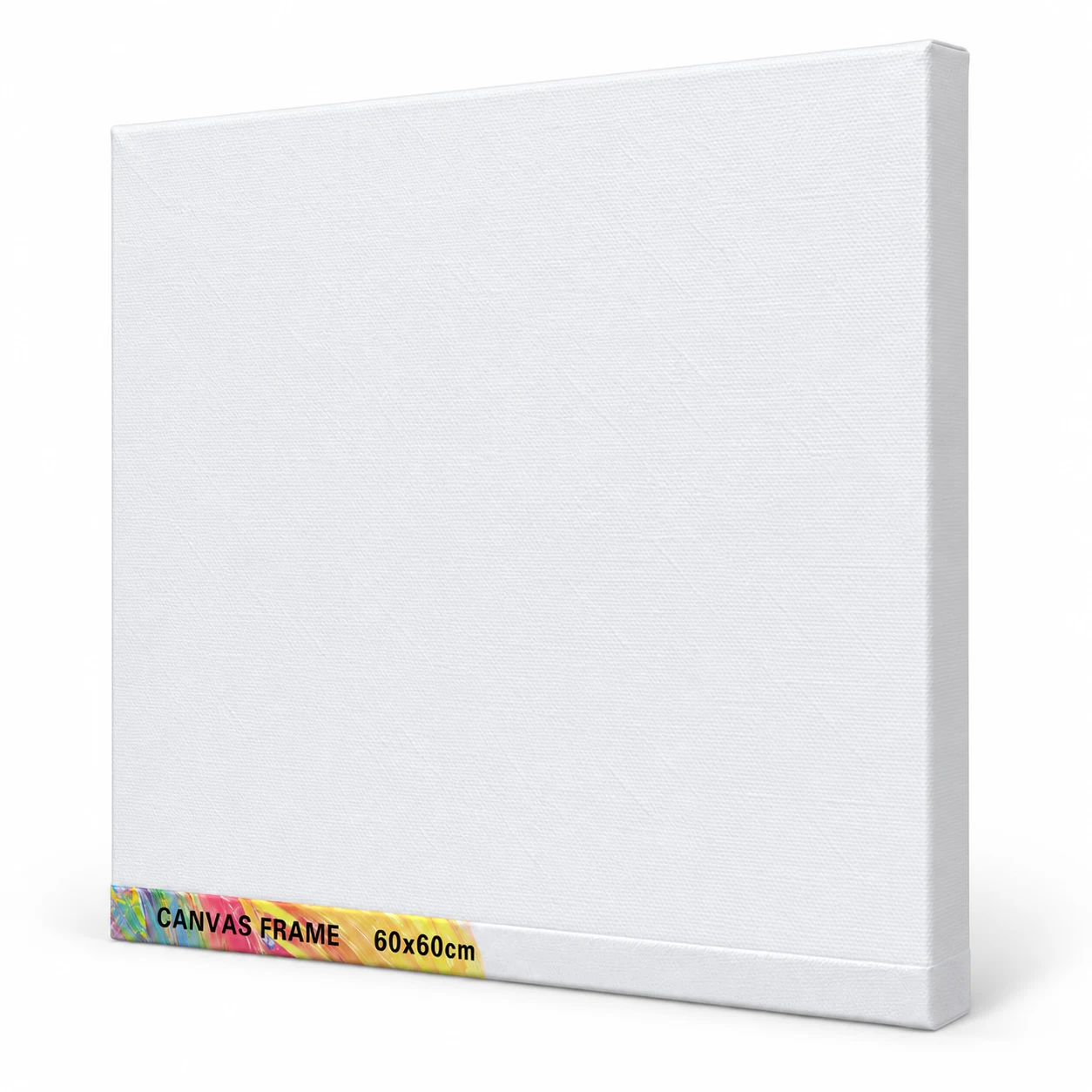 White Stretched Painting Canvas – 60 × 60 cm
